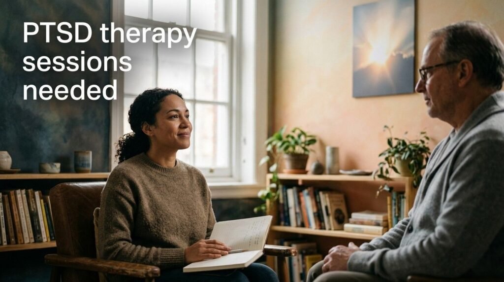 PTSD therapy sessions needed