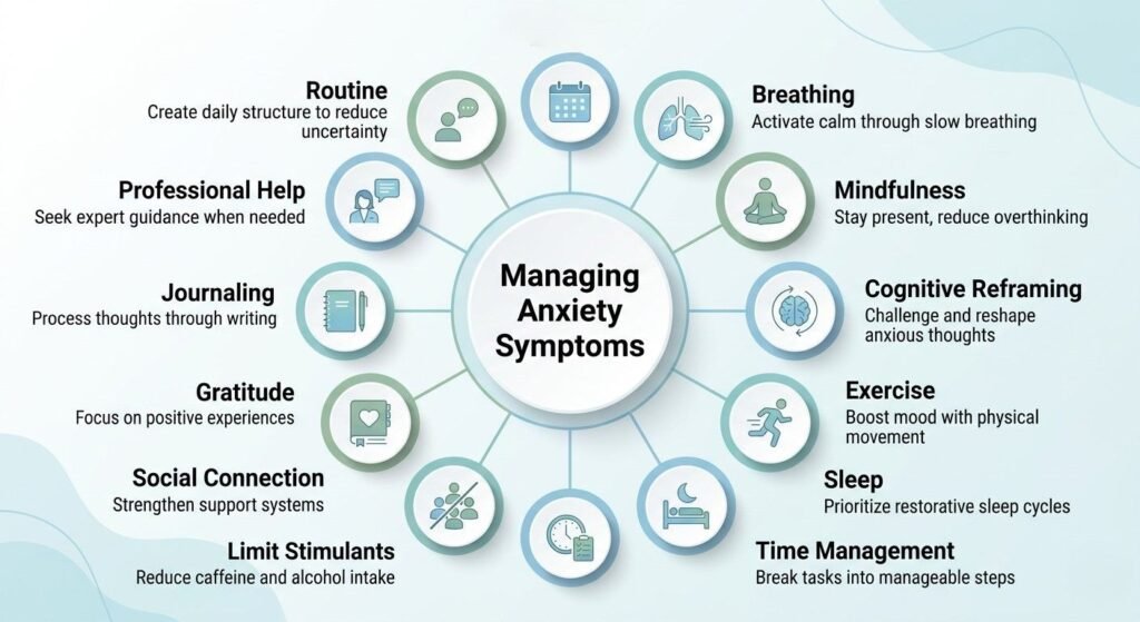 12 Practical Evidence-Based Strategies for Managing Anxiety Symptoms